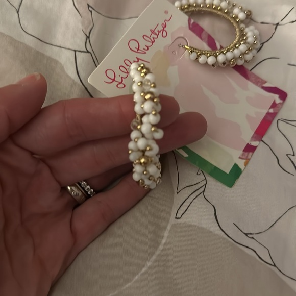 New! Lilly Pulitzer hoop earrings - Picture 2 of 2